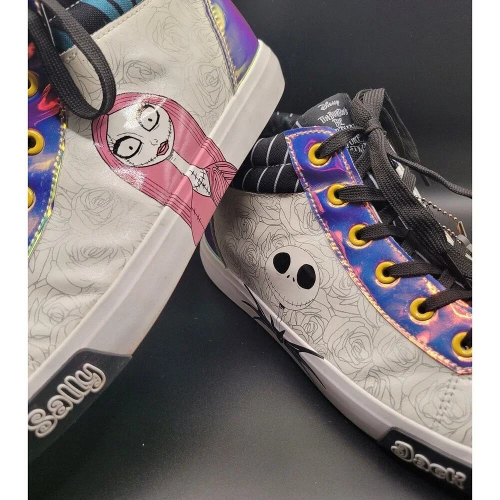 Disney Nightmare Before Christmas Jack & Sally Womens 11 High Top Shoes Sneakers